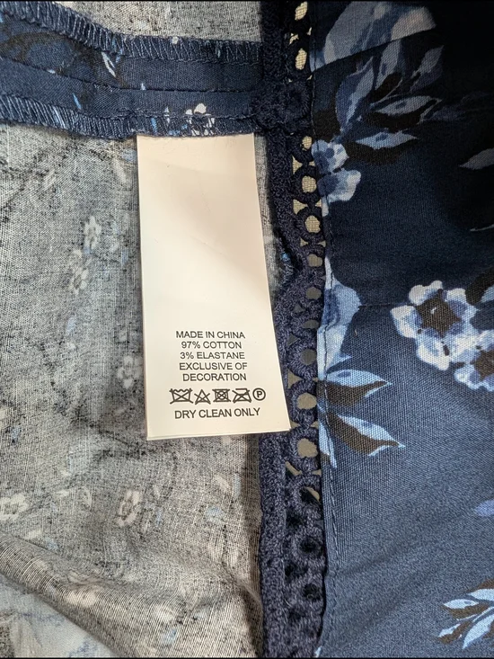 kate spade Navy Floral V-Neck Midi Dress - Picture 8 of 10